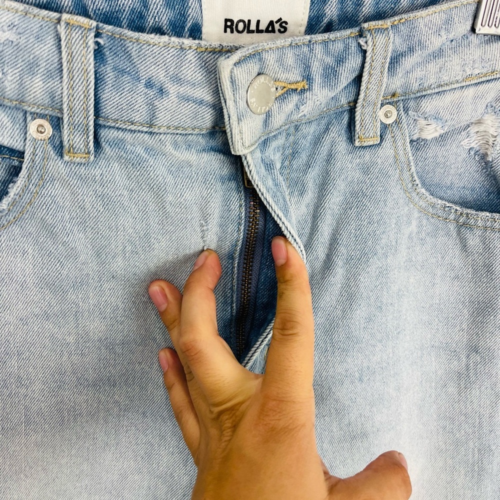 ROLLA'S Light Blue High Rise Women's Jeans - Picture 3 of 8